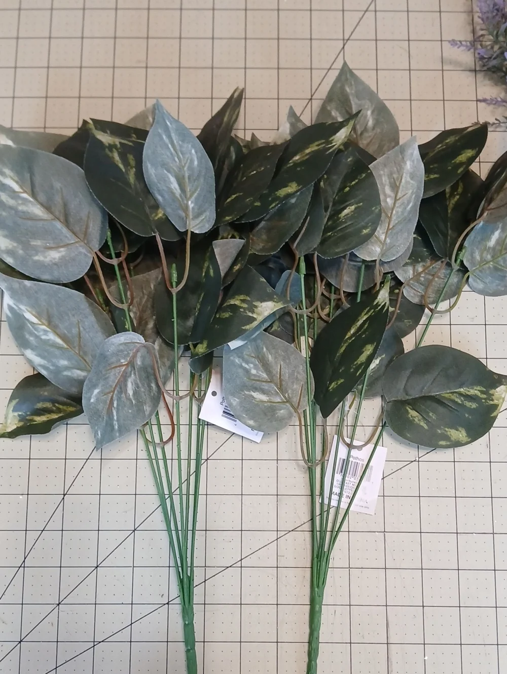 Artificial Pothos Bushes - Set Of 2